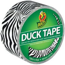 Patterned Duck Tape 1.88"X10yd-Zebra