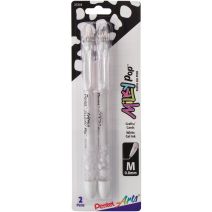 Pentel Milky Pop Pastel Gel Pens .8mm 2 Per Pkg White Ink