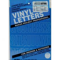 Permanent Adhesive Vinyl Letters & Numbers 2" 167/Pkg-Blue