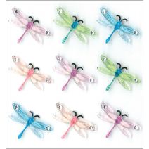 Jolee's Cabochon Dimensional Repeat Stickers-Dragonflies