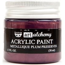 Finnabair Art Alchemy Acrylic Paint 1.7 Fluid Ounces-Metallique Plum Preserves