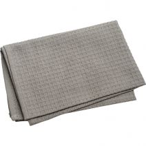 Dunroven House Waffle Weave Tea Towel 20 Inch X28 Inch Gray