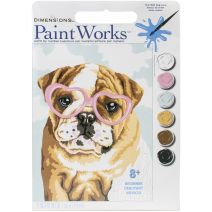 Paint Works Paint By Number Kit 8"X10"-Dog Love
