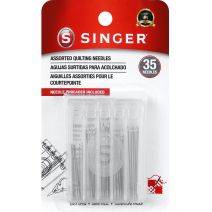Singer Quilting Needles Compact W Per Needle Threader Storage Assorted Sizes 35 Per Pkg