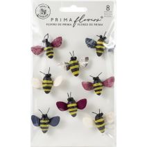Prima Marketing Mulberry Paper Flowers-Buzzing Around/Darcelle