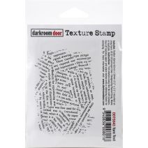 Darkroom Door Texture Stamp 2.3"X3.3"-Torn Text