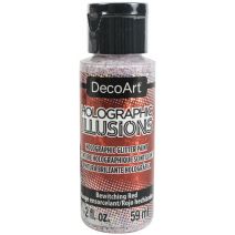 DecoArt Holographic Illusions Paint 2oz Bewitching Red