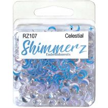 Buttons Galore Shimmerz Embellishments 18g-Celestial
