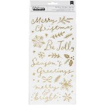 Hey, Santa Thickers Stickers 111/Pkg-Verry Merry Accent & Phrase/Puffy