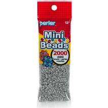 Mini Perler Beads 2000/Pkg-Gray