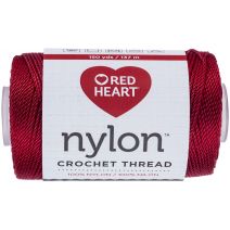 Red Heart Nylon Crochet Thread Size 18 Red