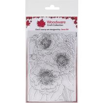 Woodware Clear Stamps 4 Inch X6 Inch Zinnia