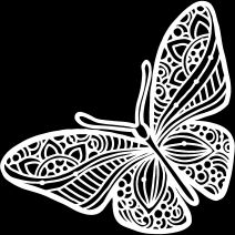Crafters Workshop Template 6 Inch X6 Inch Joyous Butterfly