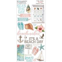 Vintage Artistry Beached Chipboard Stickers 6 Inch X12 Inch