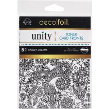 Deco Foil Toner Card Fronts By Unity 4.25 Inch X5.5 Inch 8 Per Pkg Paisley Dreams