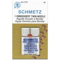 Schmetz Embroidery Twin Machine Needles Size 3.0 Per 75 1 Per Pkg