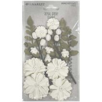 49 And Market Royal Spray Paper Flowers 15 Per Pkg Ivory
