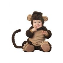 InCharacter Costumes Baby's Lil' Monkey Costume, Brown/Tan, Small (6-12 Months)