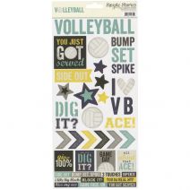 Volleyball Collection Cardstock Stickers