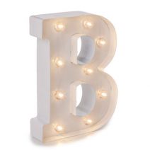 Light Up White Marquee Letters - Letter B 9.875 inches