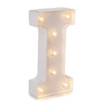 Light Up White Marquee Letters - Letter I 9.875 inches