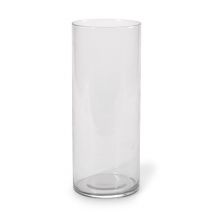 Cylinder Vase Clear Glass 4 X 10 Inches