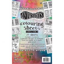 Ranger Dylusions 5 X 8 Inches Coloring Sheets