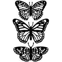 Embossing Folder Butterfly Trio 4.25 X 5.75 Inches