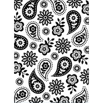 Embossing Folder Floral Paisley 4.25 X 5.75 Inches