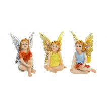 Yard And Garden Minis Sitting Fairy 1.75 X 2.25 Inches Assorted