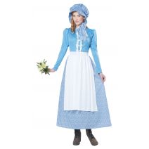 California Costumes Women's Pioneer Woman Costume, Blue/White, Small