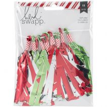 Oh What Fun Garland Tassels Red Green