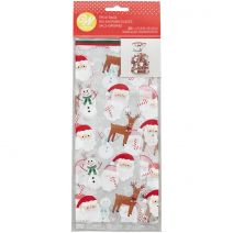 Wilton Treat Bags 20/Pkg-Snowman/Santa/Reindeer