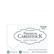 8.5 X 11 Premium Cardstock - Core Value Pack Great White