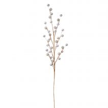 Seasonal Floral Silver Christmas Spray Berries 18 Inches