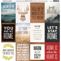 Warm And Cozy - Cardstock 12 X 12 Paper Pattern Warm Quotes