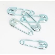 Baby Diaper Pins Shiny Blue 0.5 Inch
