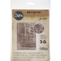 Sizzix 3D Texture Fades Embossing Folder By Tim Holtz - Foundry