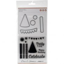 Decorative Dies And Stamp Set Party Time