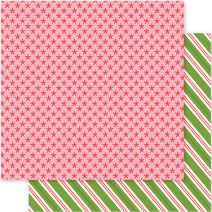 Holly Jolly Collection Christmas 12 X 12 Double Sided Paper Peppermts