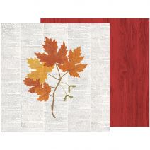 Warm And Cozy Collection 12 X 12 Double Sided Paper Fall Botanical