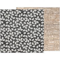 Warm And Cozy Collection 12 X 12 Double Sided Paper Leaf Toss