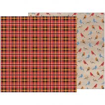 Warm And Cozy Collection 12 X 12 Double Sided Paper Tartan
