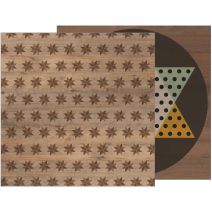 Warm And Cozy Collection 12 X 12 Double Sided Paper Star Mosaic