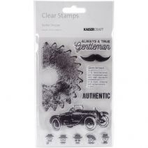 Barber Shoppe Collection Clear Acrylic Stamps