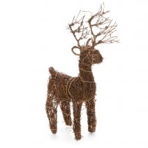 Christmas Decor Angelvine Deer Natural 8 X 14 X 3 Inches