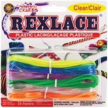 Rexlace Plastic Lacing 27 Yards Assorted Translucent Colors