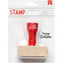 Deck The Halls Collection Christmas Wood Stamps Merry Christmas