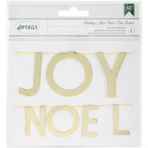 Holiday Details Foil Mi Word Garlands Gold Joy Noel