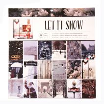 Holiday Single Sided Paper Pad Let It Snow